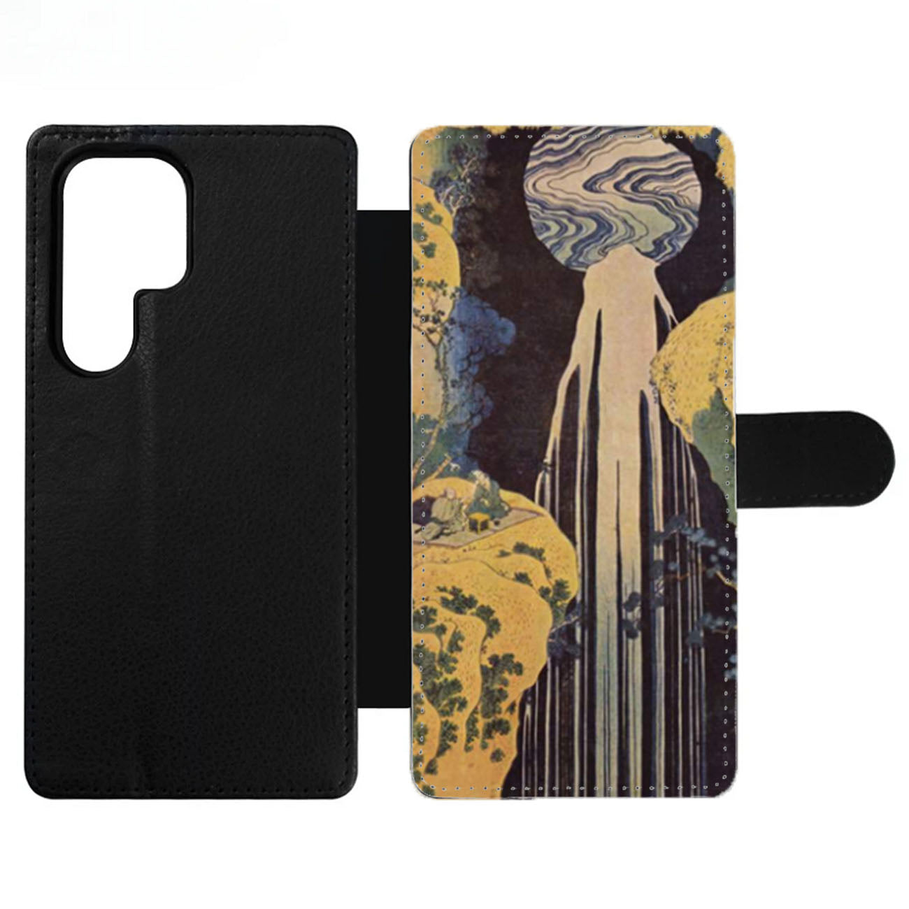 Hokusai The Waterfall Wallet Samsung Case
