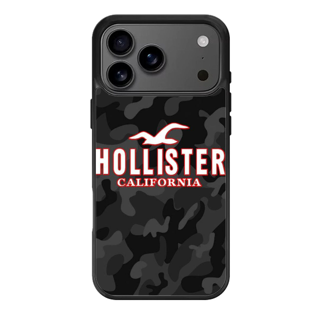 Hollister Black Camo iPhone 17 Pro Max Case