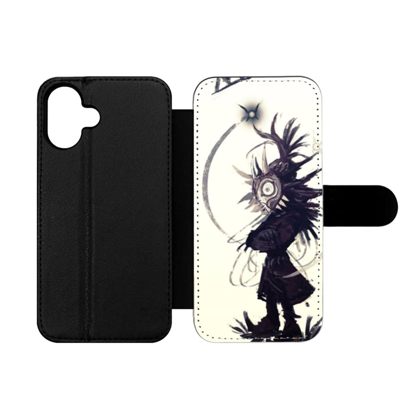 Horror Skull Kid Zelda Majoras Mask Wallet iPhone Case