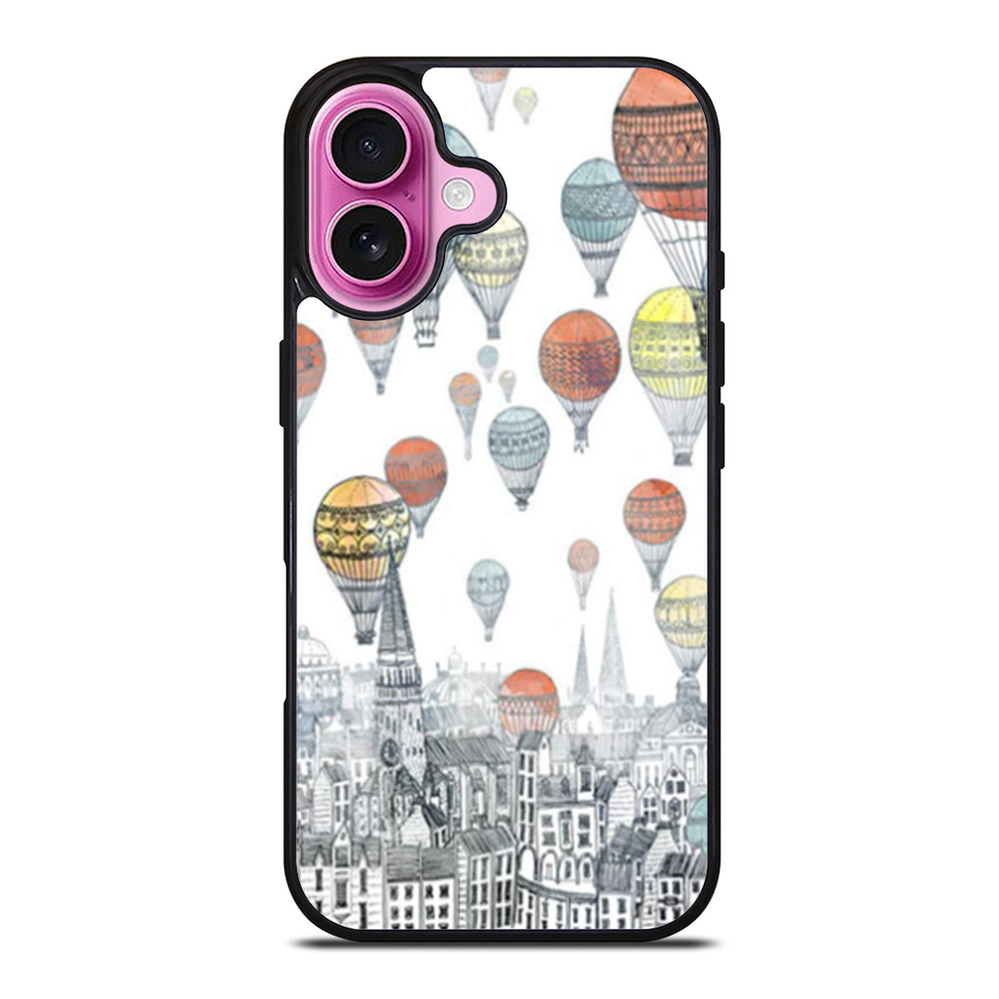 Hot Air Balloons City iPhone Case Cover