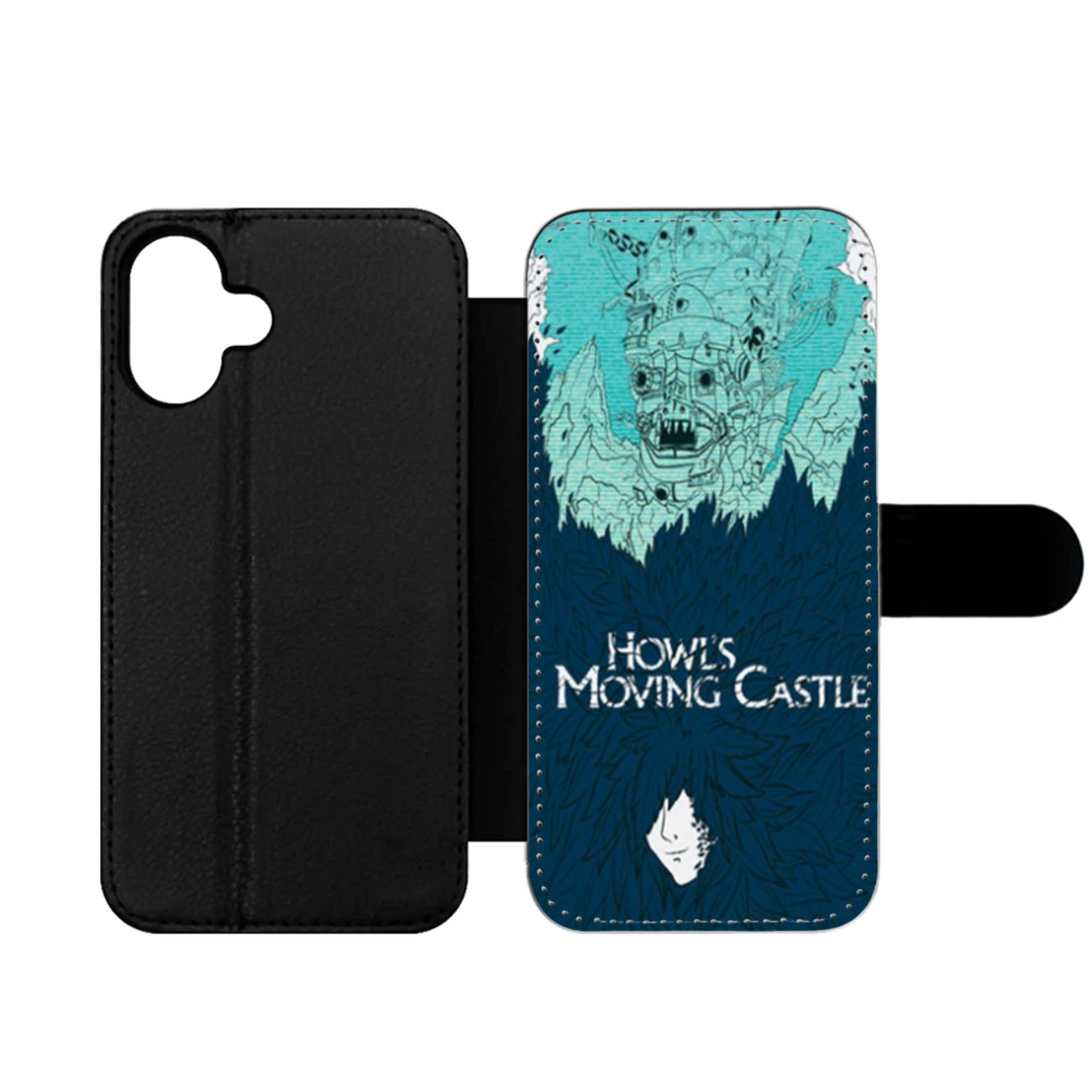 Howls Moving Castle Art Wallet iPhone Case
