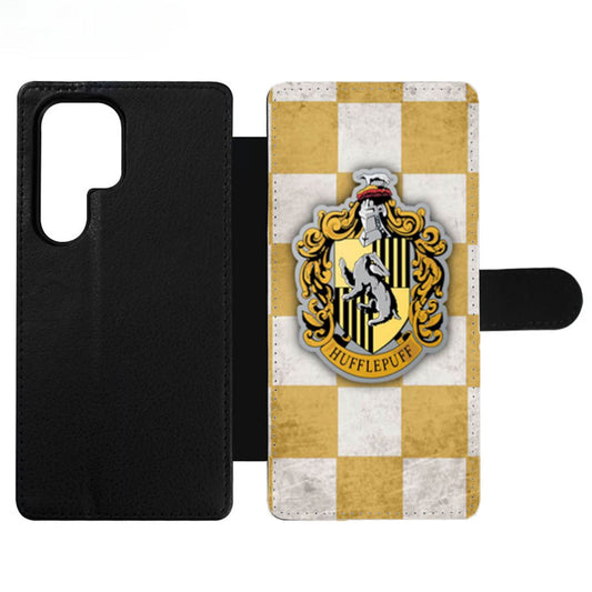 Hufflepuff School Crest Wallet Samsung Case
