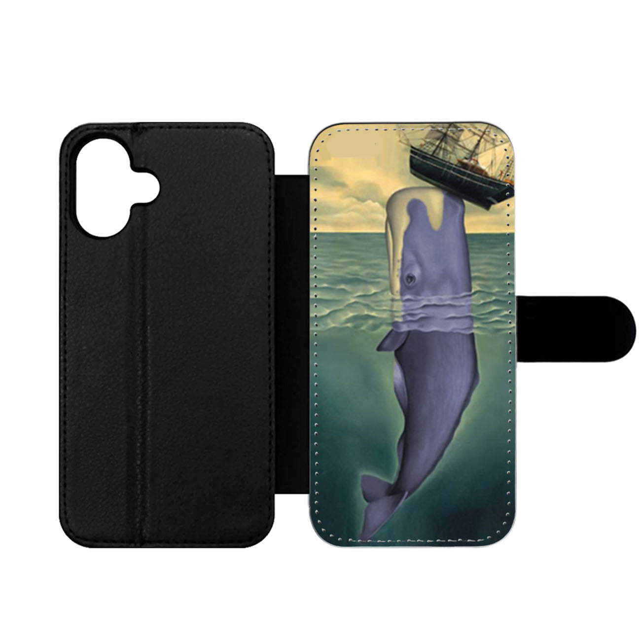 Huge Whale Wallet iPhone Case