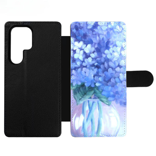 Hydrangea Painting Wallet Samsung Case