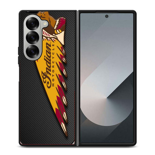 INDIAN MOTOR CYCLE CARBON LOGO Samsung Z Fold 6 Case