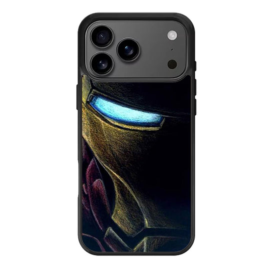 IRONE MAN AVENGERS FACE ART iPhone 17 Pro Max Case