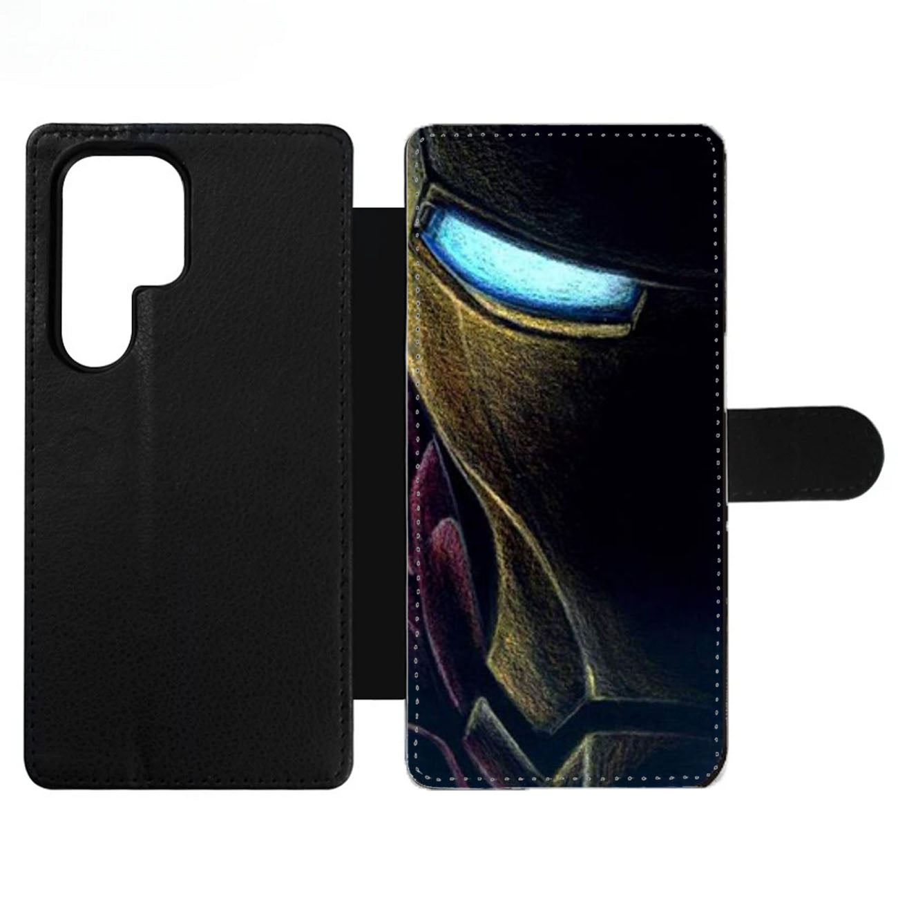 IRONE MAN AVENGERS FACE ART Wallet Samsung Case