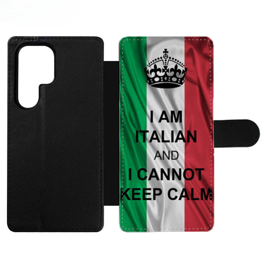 I Am Italian And I Can Not Keep Calm Wallet Samsung Case