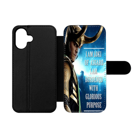 I Am Loki of Asgard Thor Wallet iPhone Case