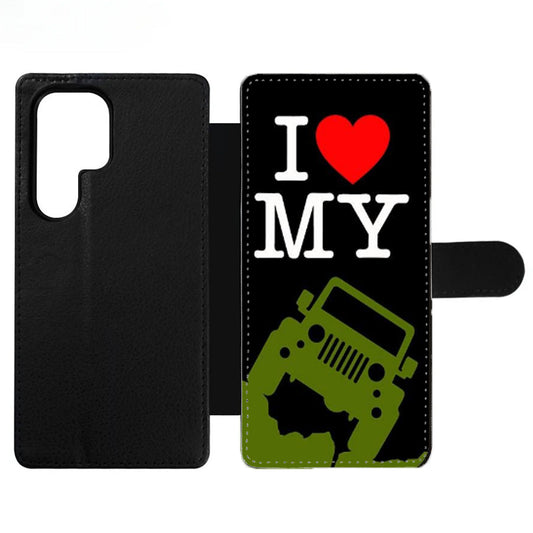 I LOVE MY JEEP Wallet Samsung Case