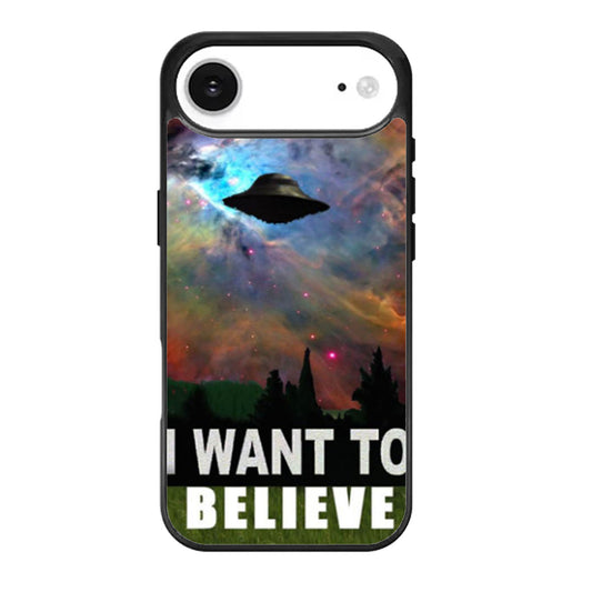 I Want To Believe X File Movie Nebula Space iPhone Air Case
