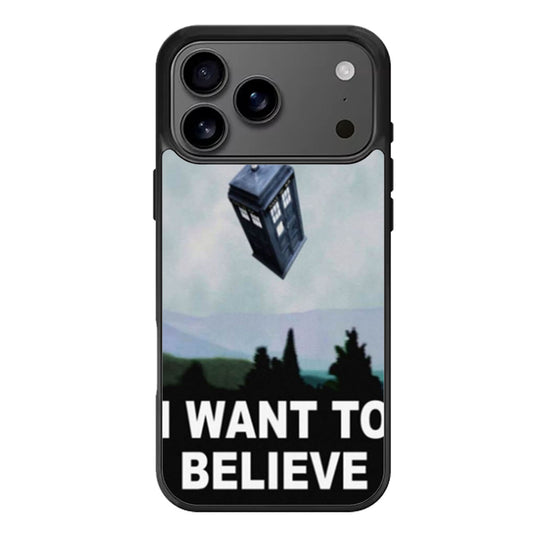 I Want to Believe Tardis Box iPhone 17 Pro Max Case