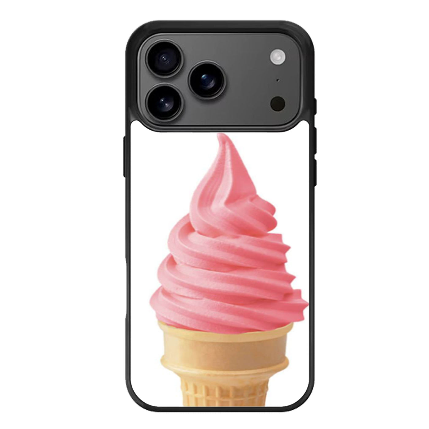 Ice Cream Cone Strawberry iPhone 17 Pro Max Case