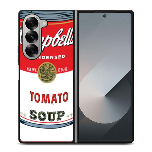 Iconic Campbells Condensed Tomato Soup Samsung Z Fold 6 Case