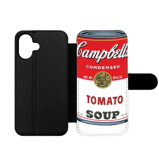 Iconic Campbells Condensed Tomato Soup Wallet iPhone Case