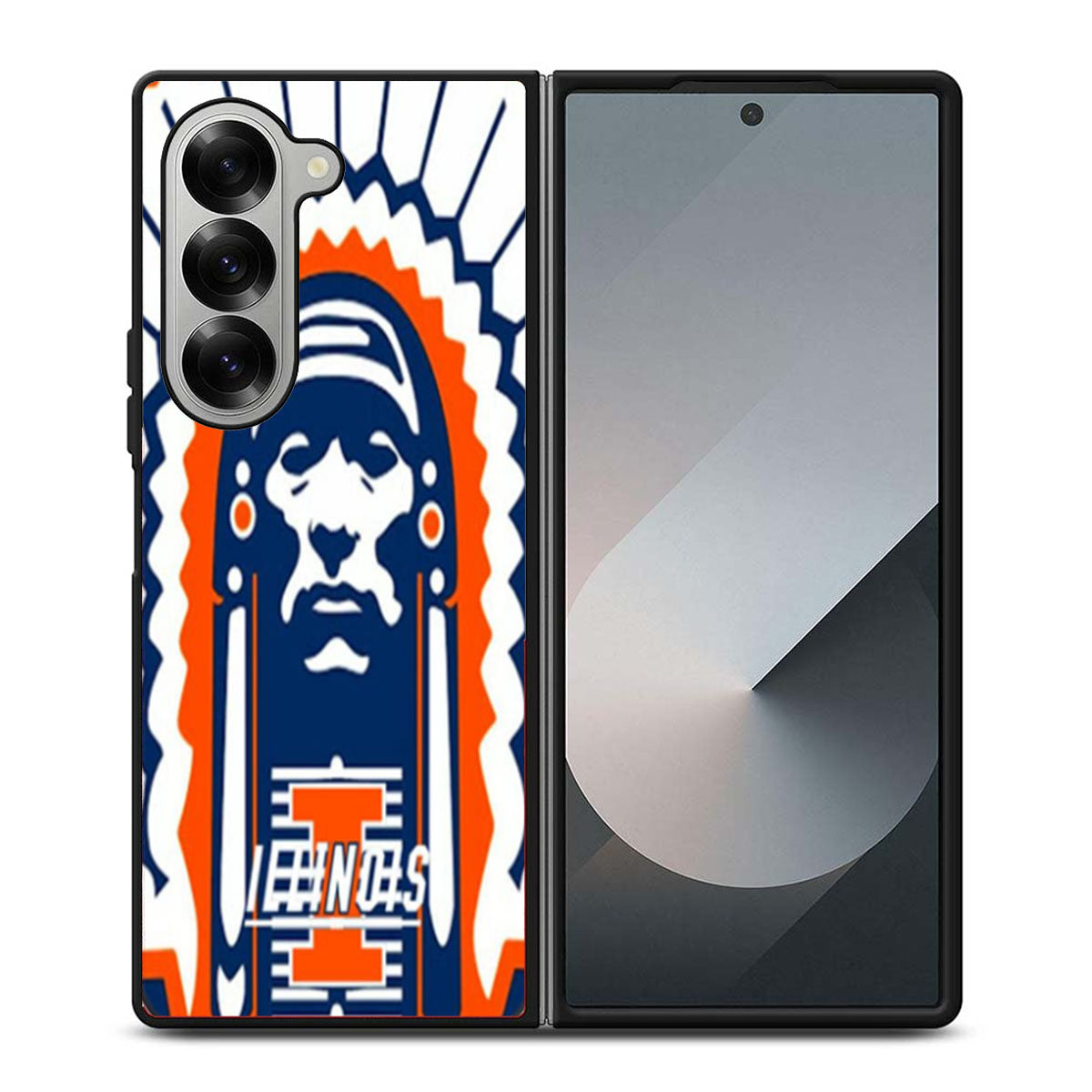 Illinois Fighting Illini Samsung Z Fold 6 Case