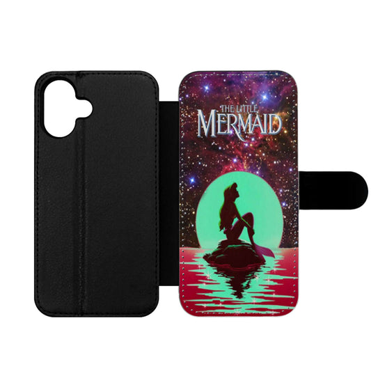 In The Moon light Nebula Space Ariel The Little Mermaid Wallet iPhone Case