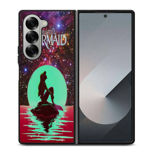 In The Moon light Nebula Space Ariel The Little Mermaid Samsung Z Fold 6 Case
