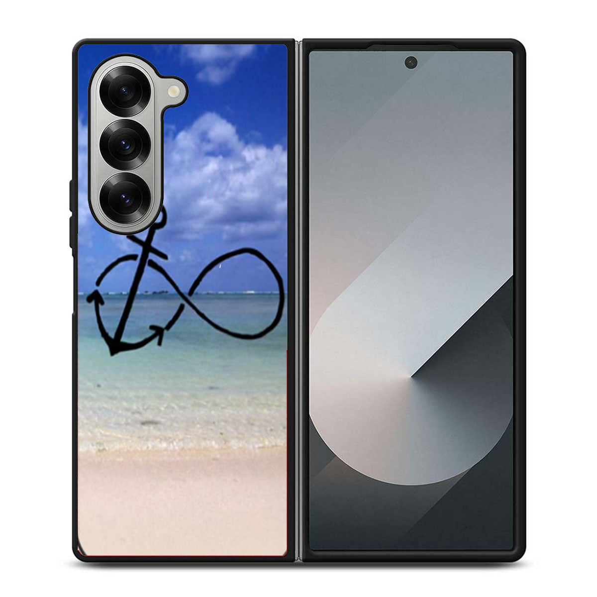 Infinity Anchor Summer Beach Samsung Z Fold 6 Case