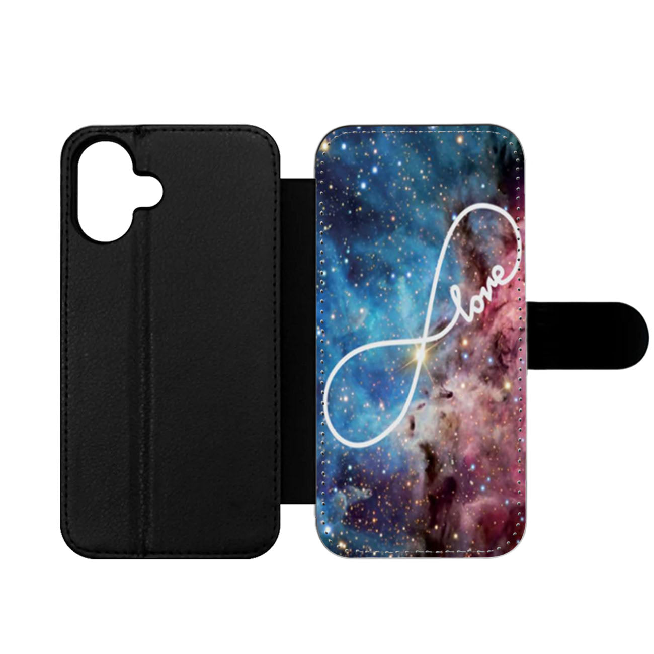 Infinity Galaxy Nebula Wallet iPhone Case