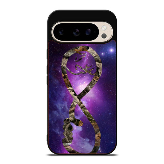 Infinity Love Browning Deer Camo Nebula Galaxy Google Pixel 9 Pro Case