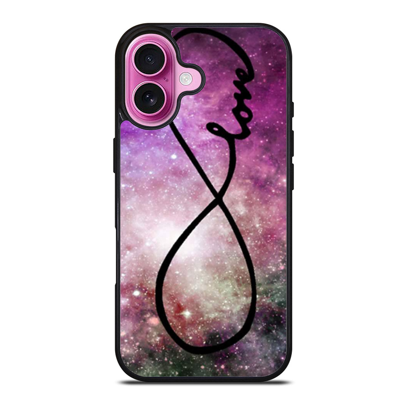 Infinity Love Purple Galaxy Nebula iPhone Case Cover