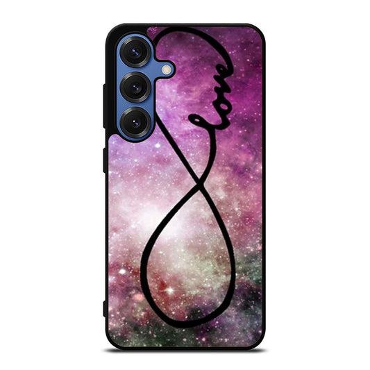 Infinity Love Purple Galaxy Nebula Samsung S25 Ultra Case