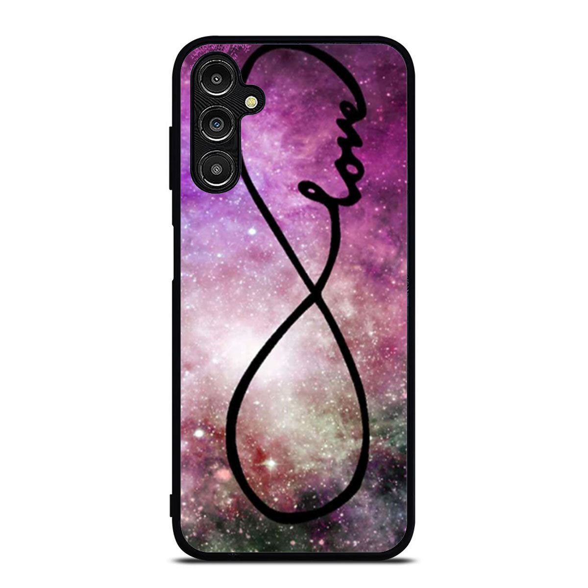 Infinity Love Purple Galaxy Nebula Samsung A16 Case