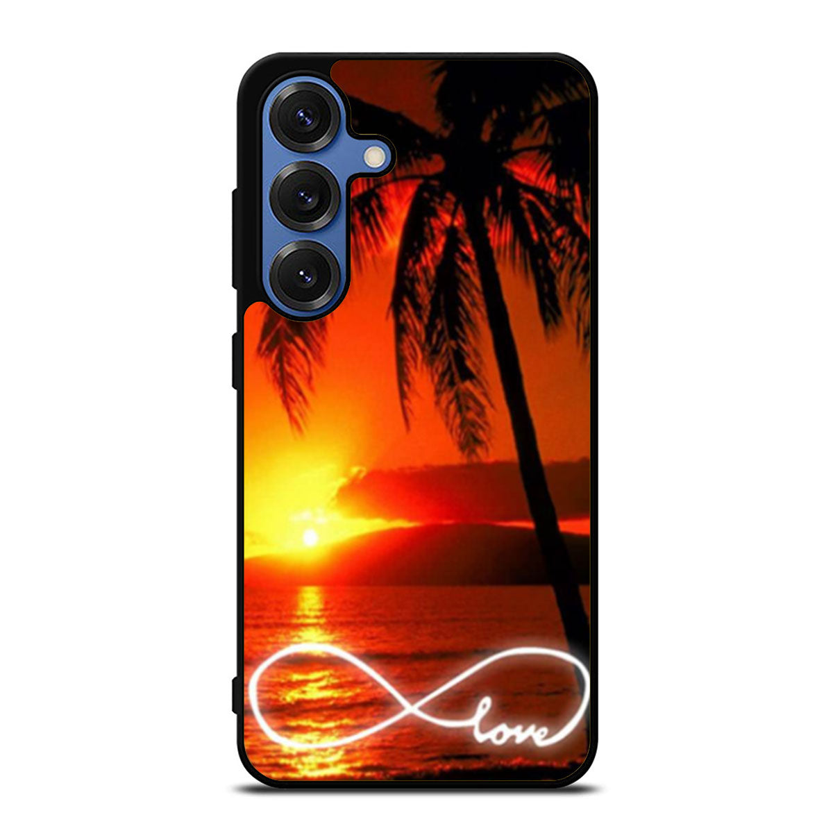 Infinity Love Sunset Beach Samsung S25 Ultra Case