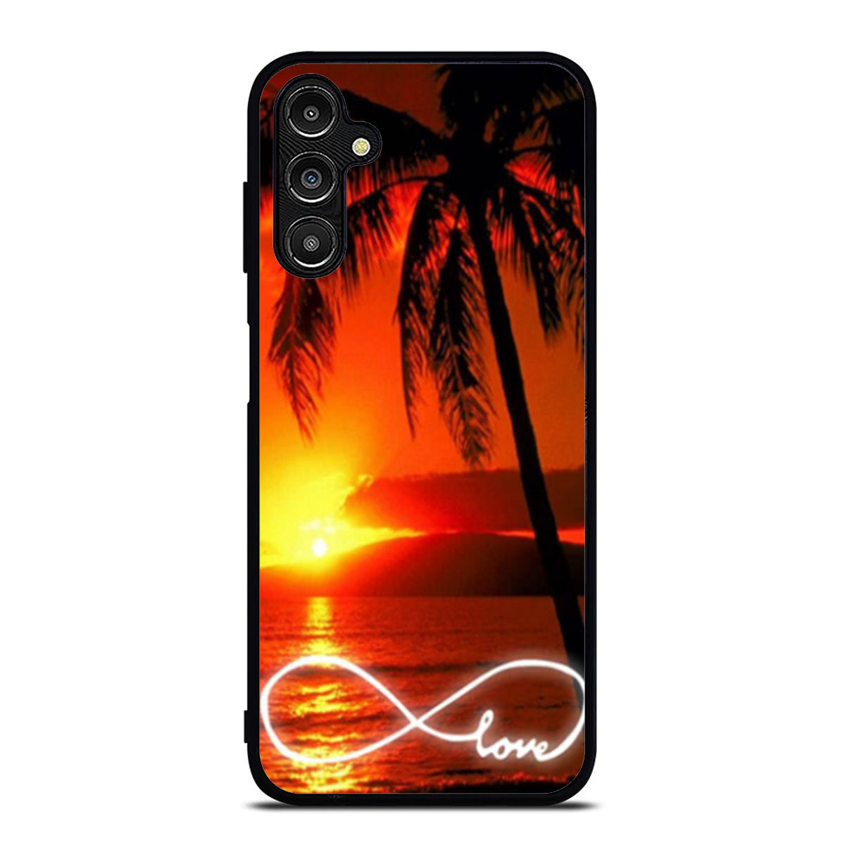 Infinity Love Sunset Beach Samsung A16 Case
