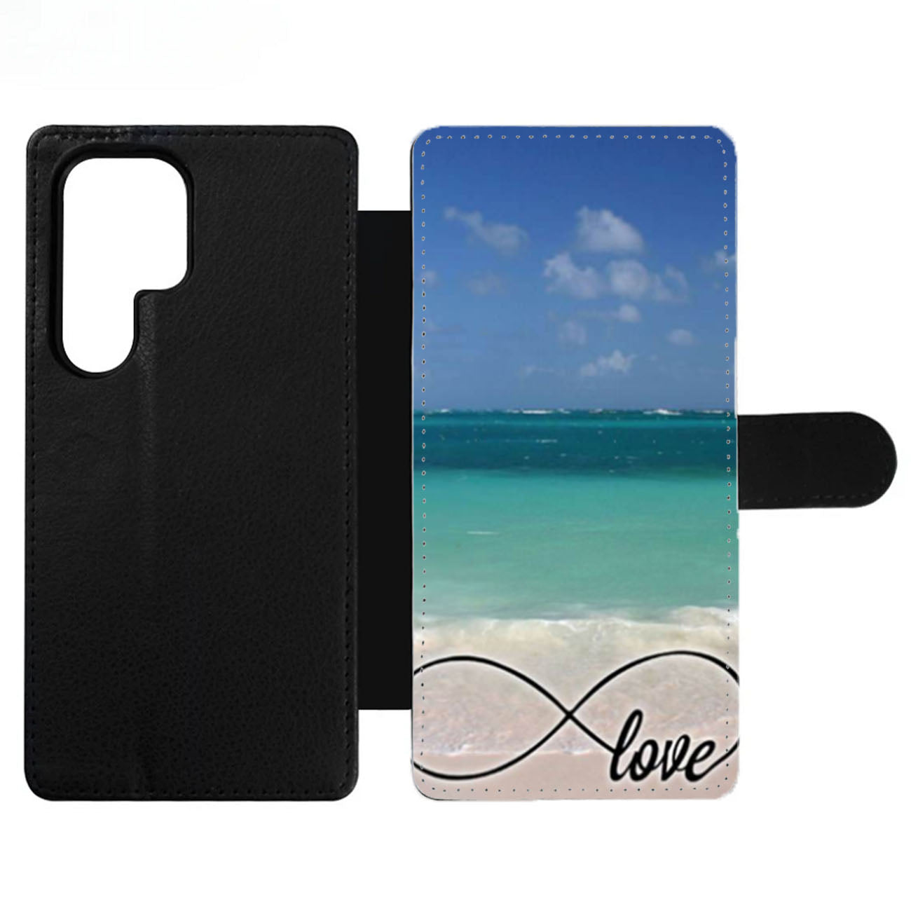 Infinity Love in Beach Wallet Samsung Case
