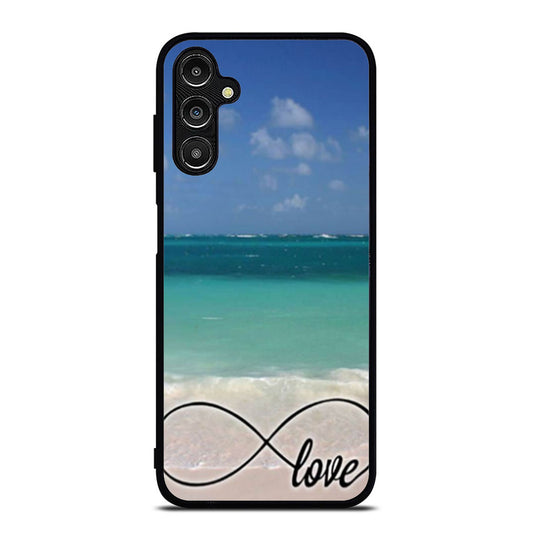 Infinity Love in Beach Samsung A16 Case