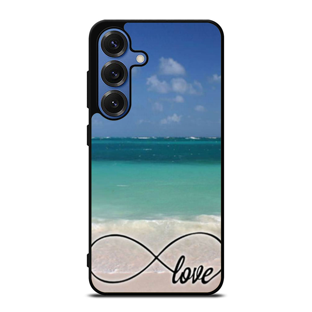 Infinity Love in Beach Samsung S25 Ultra Case