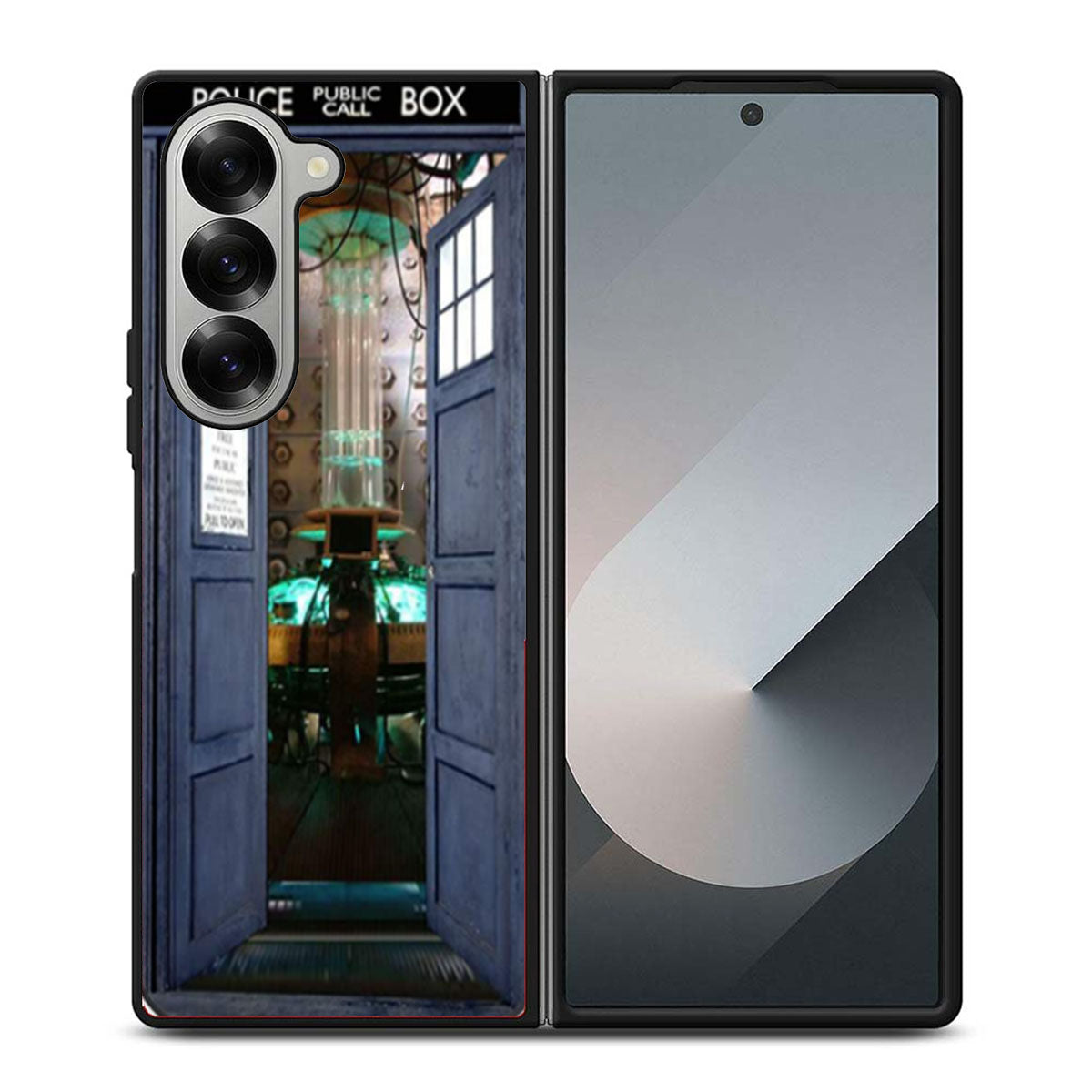 Inside Tardis Box Samsung Z Fold 6 Case