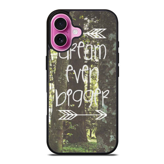 Inspirational Woodland Quote Big Dream iPhone Case Cover