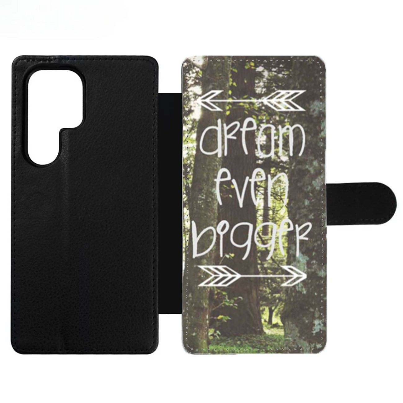 Inspirational Woodland Quote Big Dream Wallet Samsung Case
