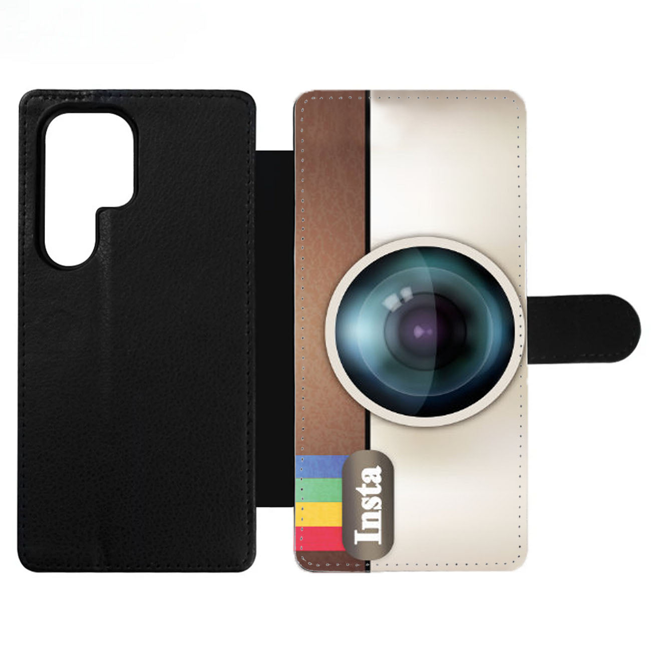 Instagram Camera Two Wallet Samsung Case