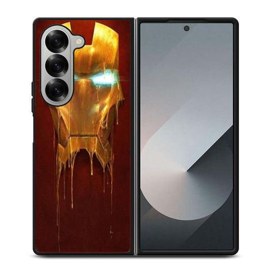Iron Man 3 Mask Dripping Samsung Z Fold 6 Case