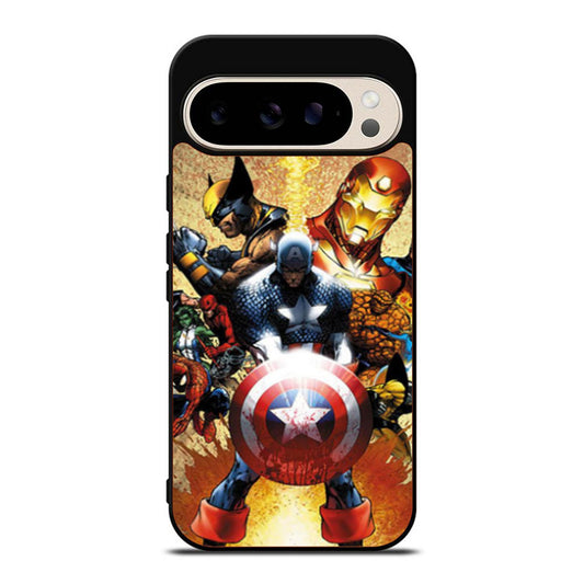 Iron Man Captain America Wolverine Google Pixel 9 Pro Case