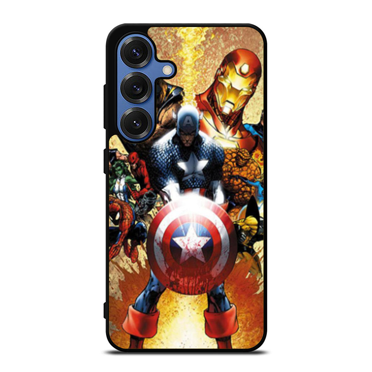 Iron Man Captain America Wolverine Samsung S25 Ultra Case
