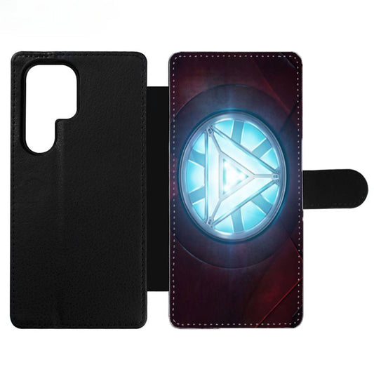 Iron Man Heart Two Wallet Samsung Case