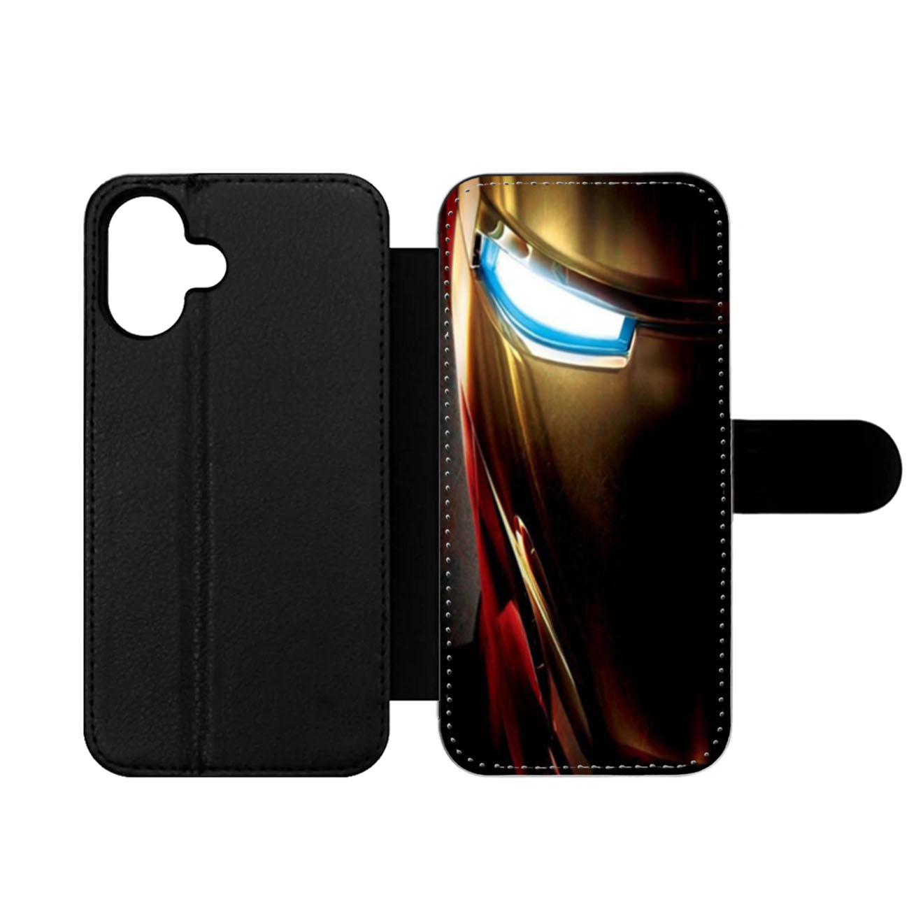 Iron Man Mask Two Wallet iPhone Case