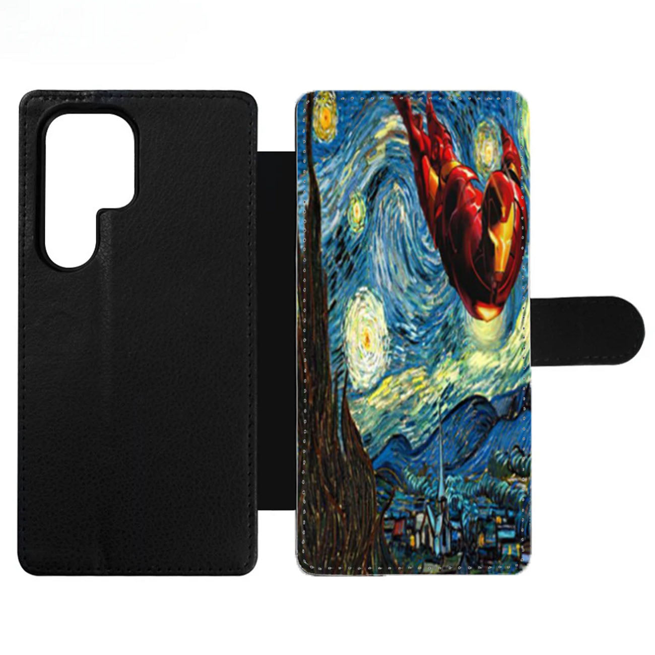 Iron Man Starry Night Wallet Samsung Case