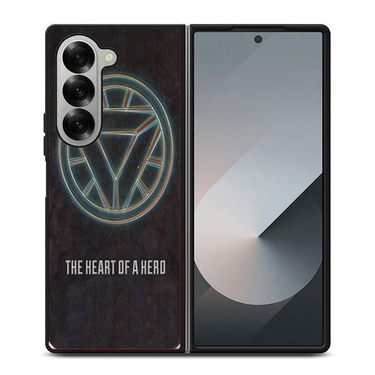 Iron Man The Heart of A Hero Samsung Z Fold 6 Case