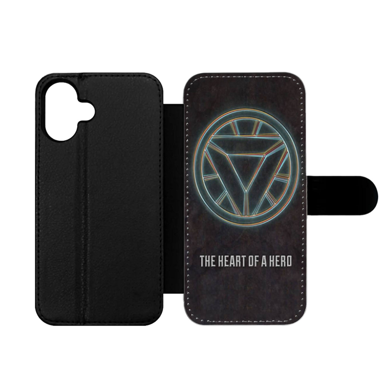 Iron Man The Heart of A Hero Wallet iPhone Case