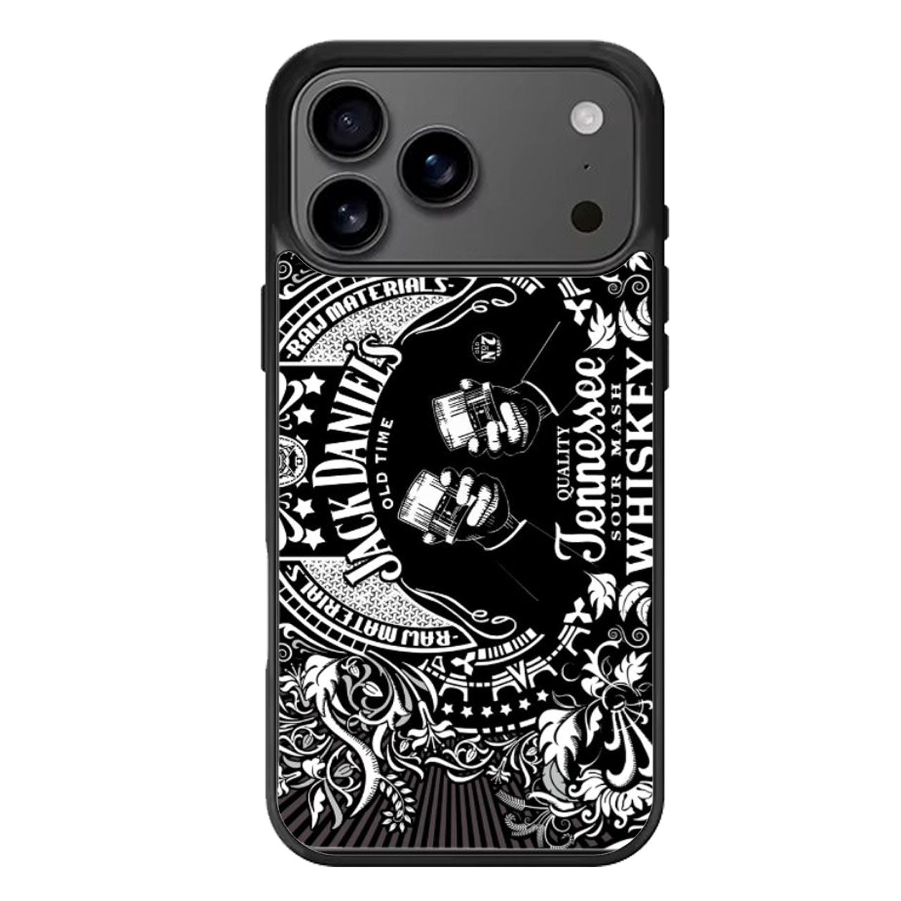 Jack Daniels Black Artwork iPhone 17 Pro Max Case