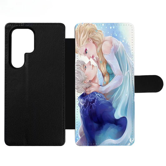 Jack Frost and Elsa Disney Frozen Wallet Samsung Case