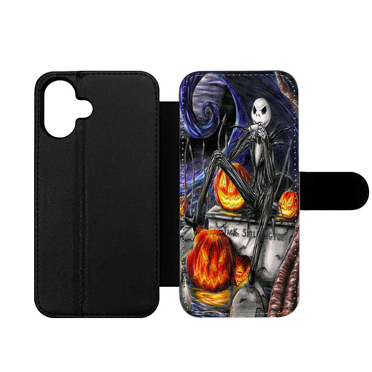 Jack Skellington Nightmare Before Chrismast Wallet iPhone Case
