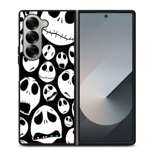 Jack Skellington Nightmare Before Christmas Two Samsung Z Fold 6 Case