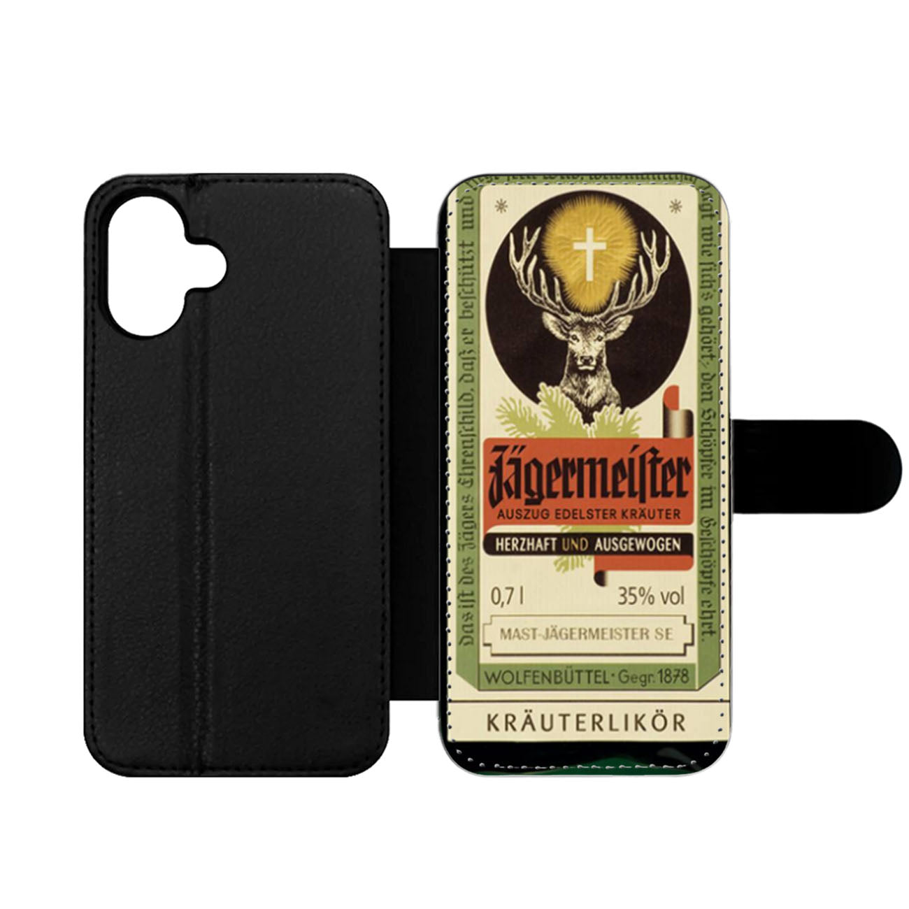 Jagermeister Retro Bottle Wallet iPhone Case